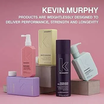 Kevin Murphy hair care product range designed for weightless performance, used in treatments at Mimosa Beauty Lounge Dubai