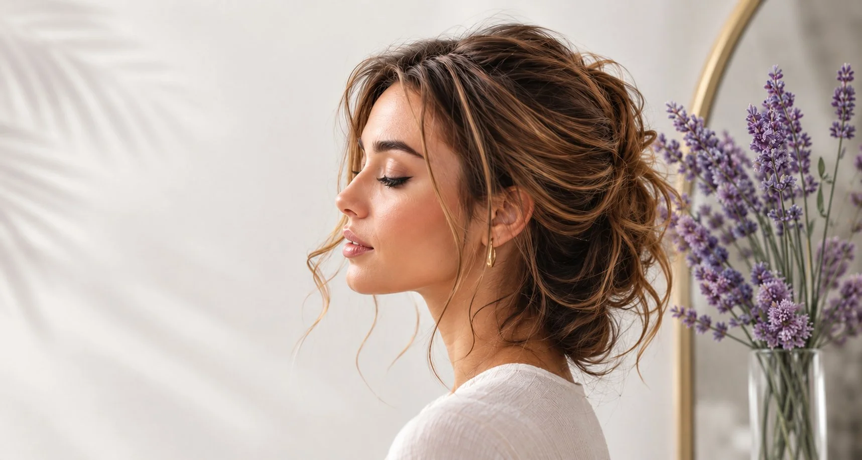 Elegant updo hairstyle at Mimosa Beauty Lounge