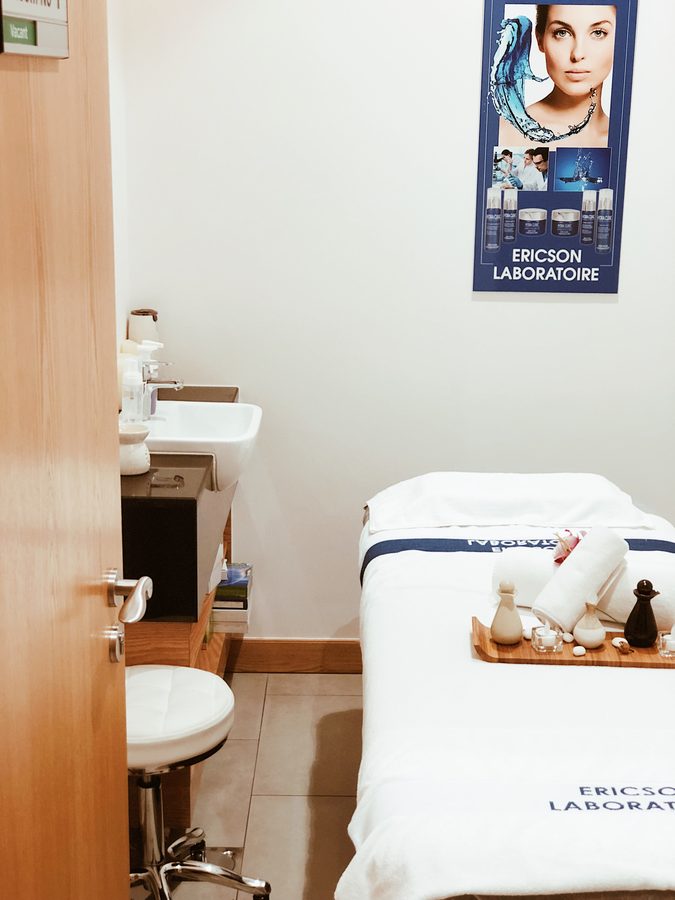 Private treatment room for facials and waxing at Mimosa Beauty Lounge in Barsha Heights (TECOM), Dubai